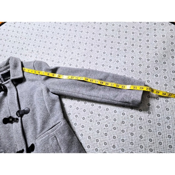TALBOTS Petites Women's Grey Wool‎ Blend Toggle Coat Size 6P - Picture 6 of 8